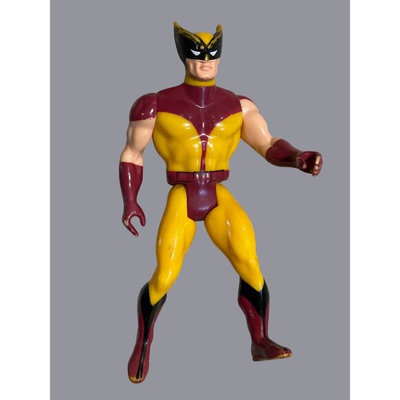 Vintage 1984 Marvel Wolverine Action Figure - Yellow & Red Suit - Collectible To - Picture 1 of 12